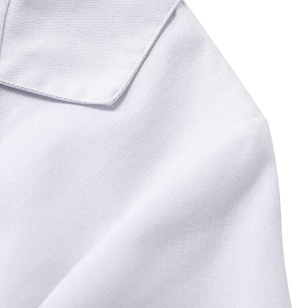 Long Sleeve Lab Coat with Pockets