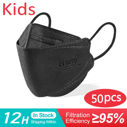 Children KN95 Safe Reuseable 4 Layers mask