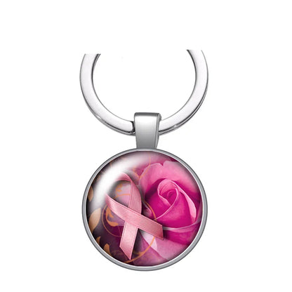 Breast cancer awareness Cure keychain