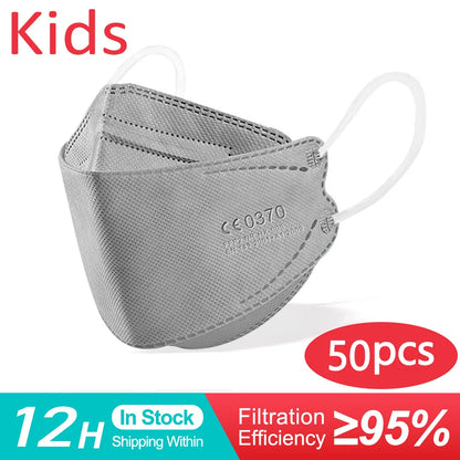 Children KN95 Safe Reuseable 4 Layers mask