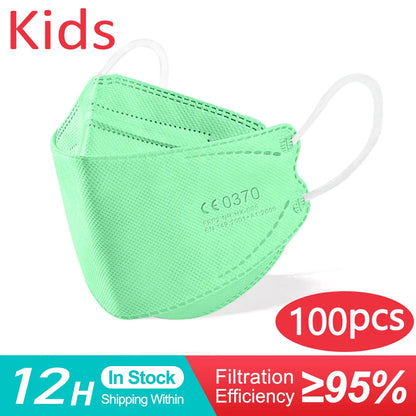 Children KN95 Safe Reuseable 4 Layers mask