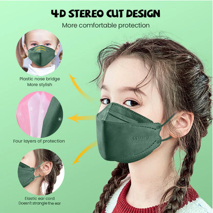Children KN95 Safe Reuseable 4 Layers mask