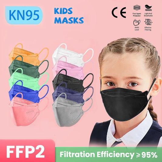 Children KN95 Safe Reuseable 4 Layers mask