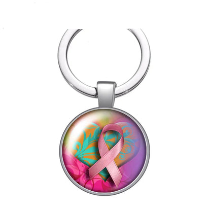 Breast cancer awareness Cure keychain