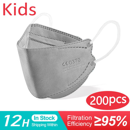 Children KN95 Safe Reuseable 4 Layers mask
