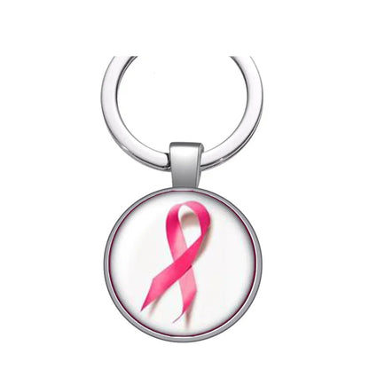 Breast cancer awareness Cure keychain