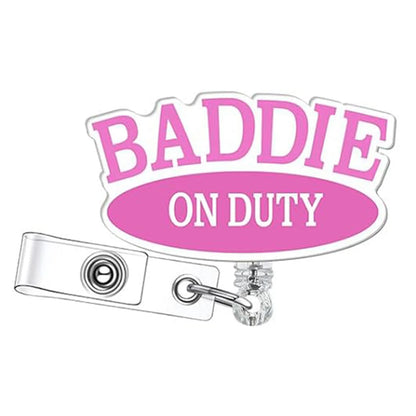 Stylish Badge Holder Clip with Rotating Retractable Badge Reel