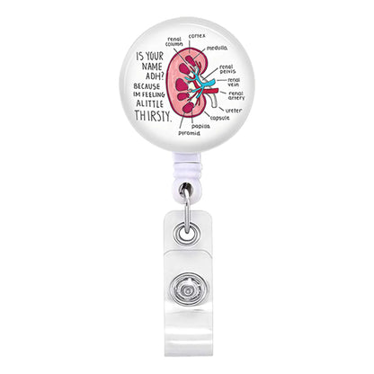 Stylish Badge Holder Clip with Rotating Retractable Badge Reel