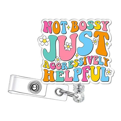 Stylish Badge Holder Clip with Rotating Retractable Badge Reel