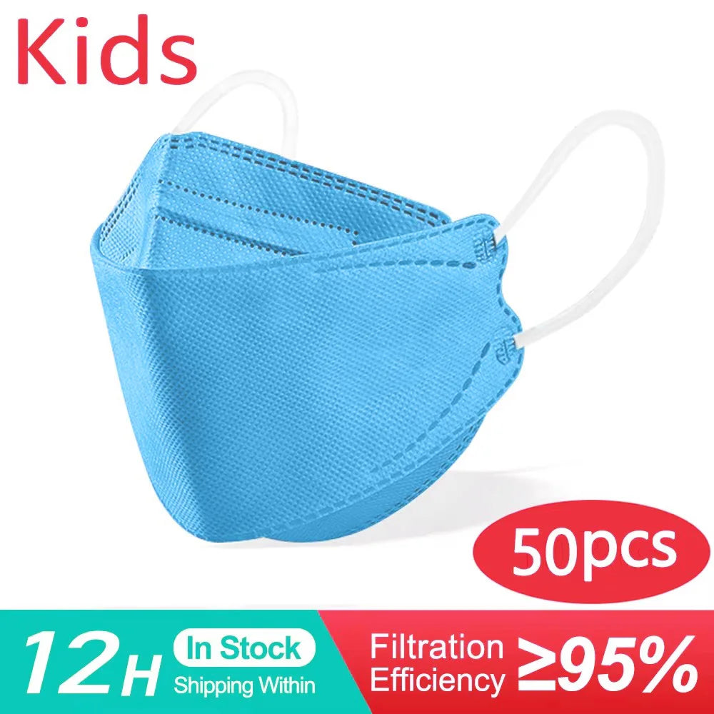 Children KN95 Safe Reuseable 4 Layers mask
