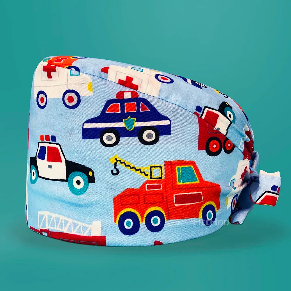 Fashion Print Cotton Surgical Hats