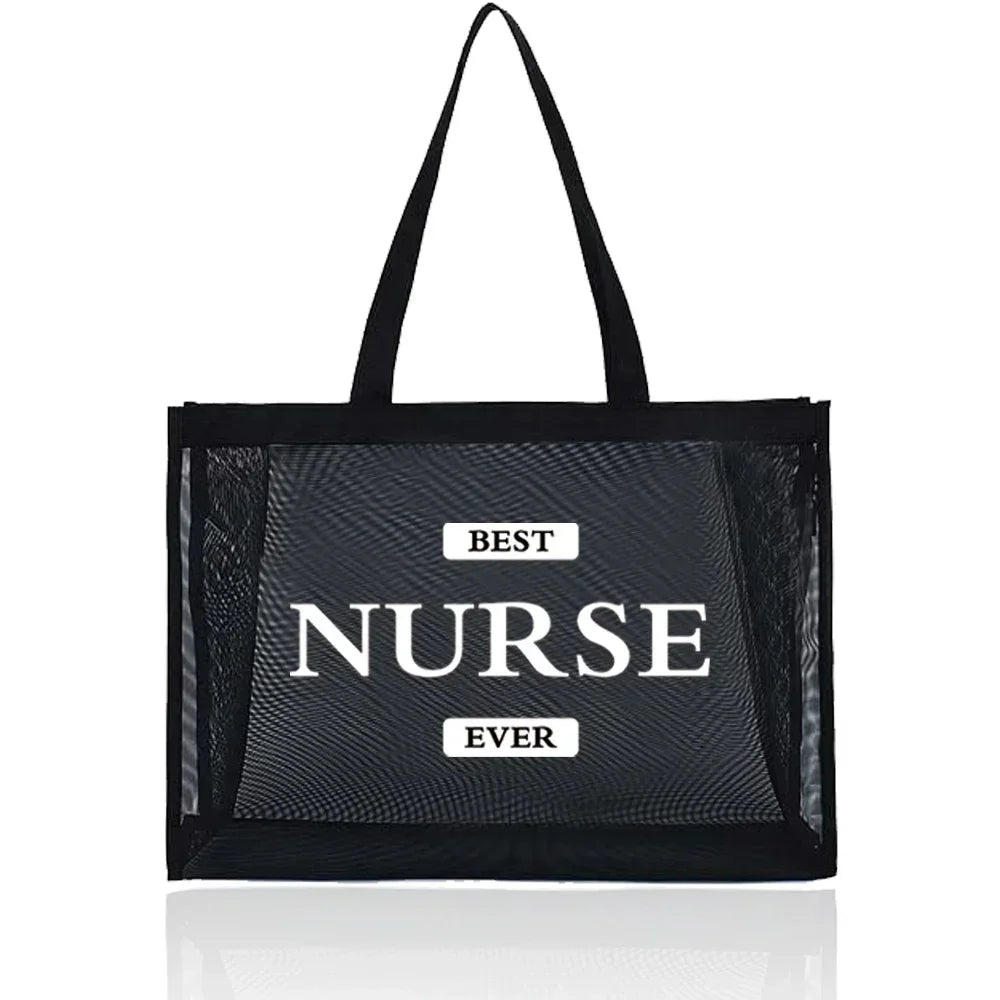 Large Capacity Transparent Organizer Handbag
