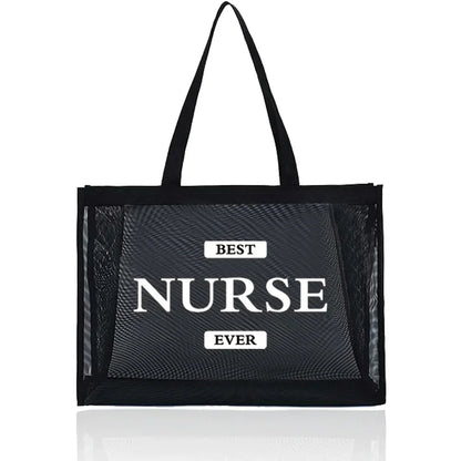 Large Capacity Transparent Organizer Handbag