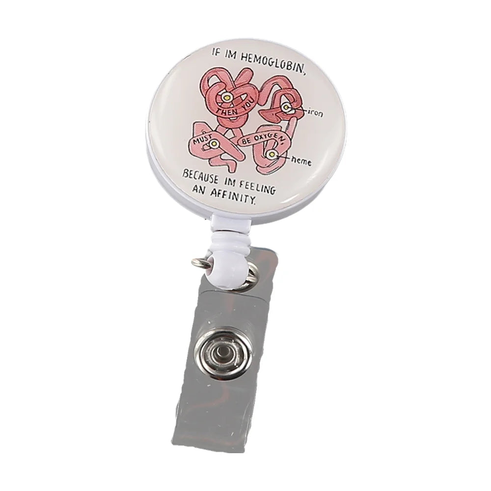 Stylish Badge Holder Clip with Rotating Retractable Badge Reel