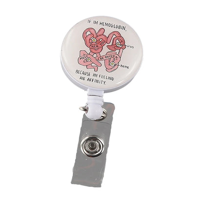 Stylish Badge Holder Clip with Rotating Retractable Badge Reel