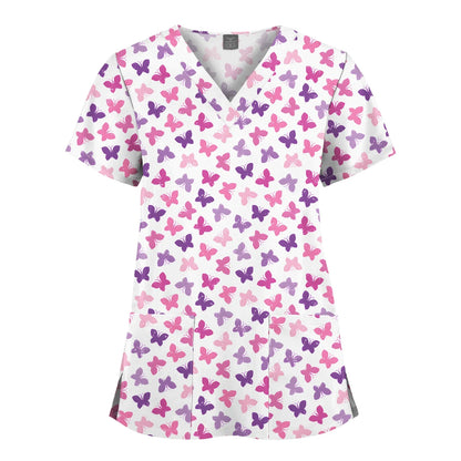 Vibrant Hospital Scrubs Tops