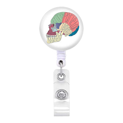 Stylish Badge Holder Clip with Rotating Retractable Badge Reel