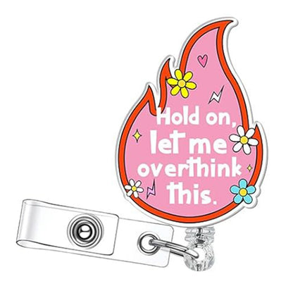 Stylish Badge Holder Clip with Rotating Retractable Badge Reel