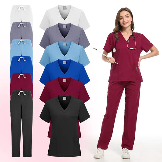 Solid Tops Medical Uniform Scrub Sets