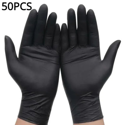 Black Nitrile Gloves Thickened Disposable Gloves