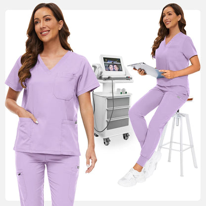 Hospital Scrub Sets Uniform Jogger Suit