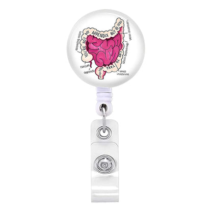 Stylish Badge Holder Clip with Rotating Retractable Badge Reel