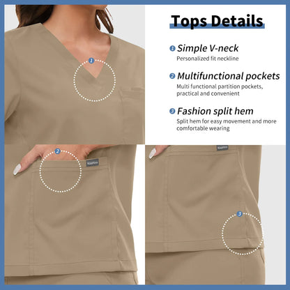 Hospital Scrub Sets Uniform Jogger Suit