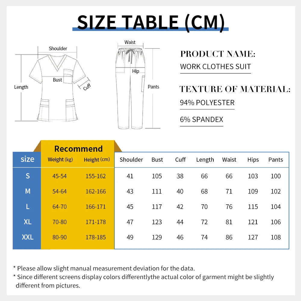 Unisex Nursing Uniforms Set
