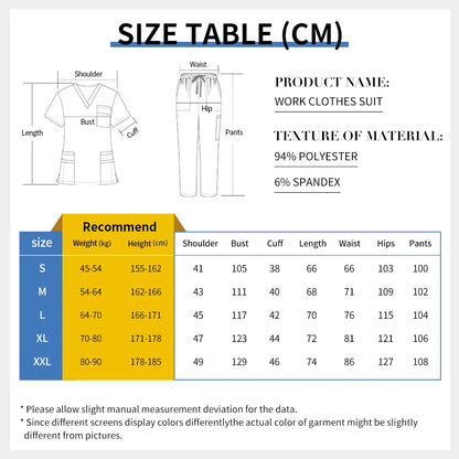 Unisex Nursing Uniforms Set