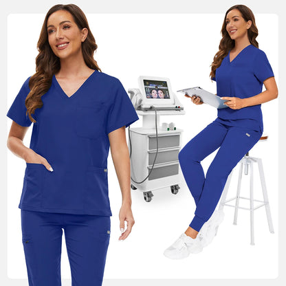 Hospital Scrub Sets Uniform Jogger Suit