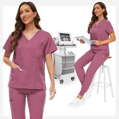 Hospital Scrub Sets Uniform Jogger Suit