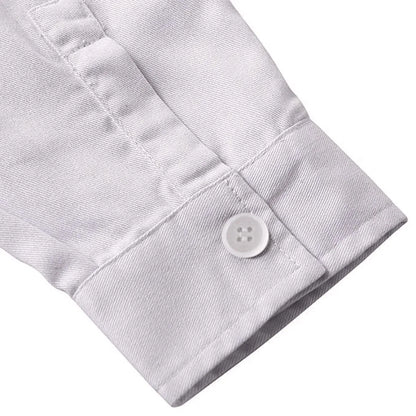 Long Sleeve Lab Coat with Pockets