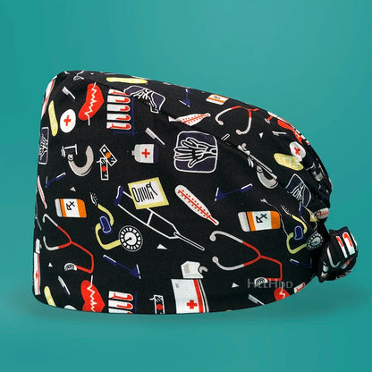 Fashion Print Cotton Surgical Hats