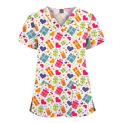 Vibrant Hospital Scrubs Tops