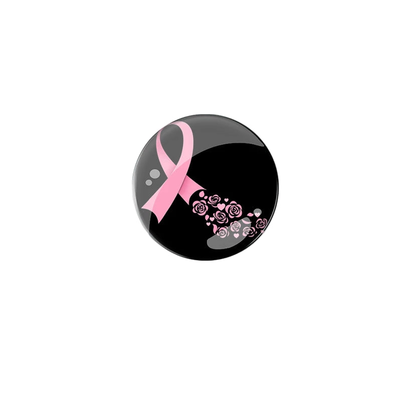 Breast Cancer Awareness Pink Ribbon Pin