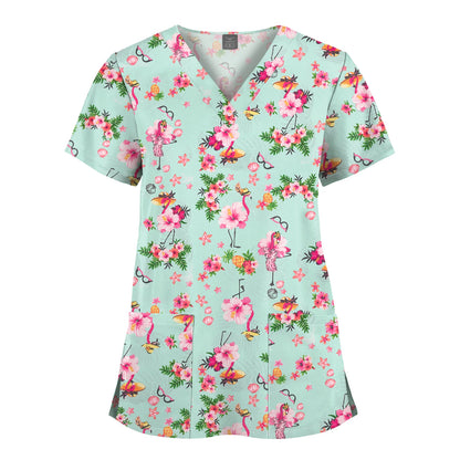 Vibrant Hospital Scrubs Tops