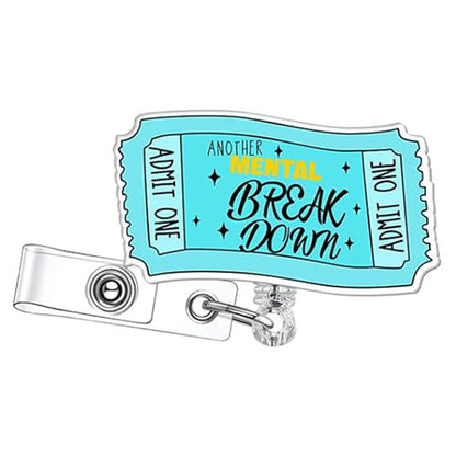 Stylish Badge Holder Clip with Rotating Retractable Badge Reel