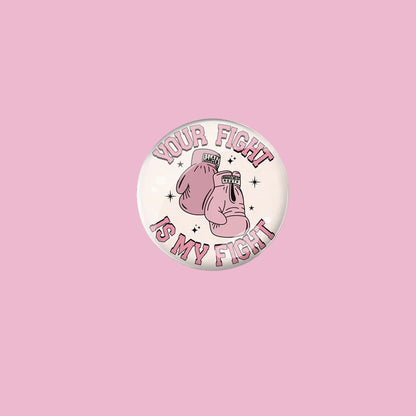 Breast Cancer Awareness Pink Ribbon Pin