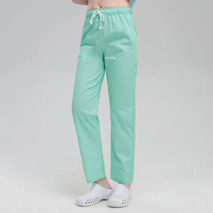 Cartoon Printing Scrubs Tops with Straight Pants