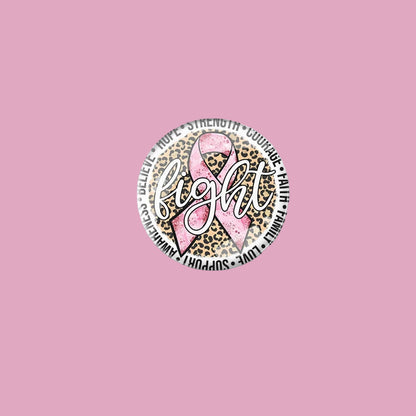 Breast Cancer Awareness Pink Ribbon Pin