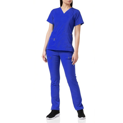 Solid Color Short Sleeved Nursing Scrub Sets