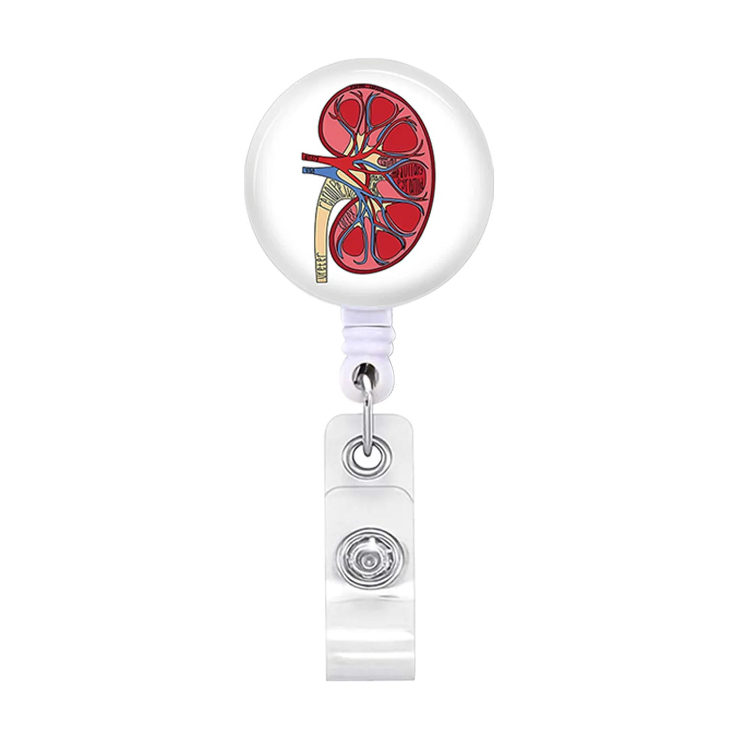 Stylish Badge Holder Clip with Rotating Retractable Badge Reel