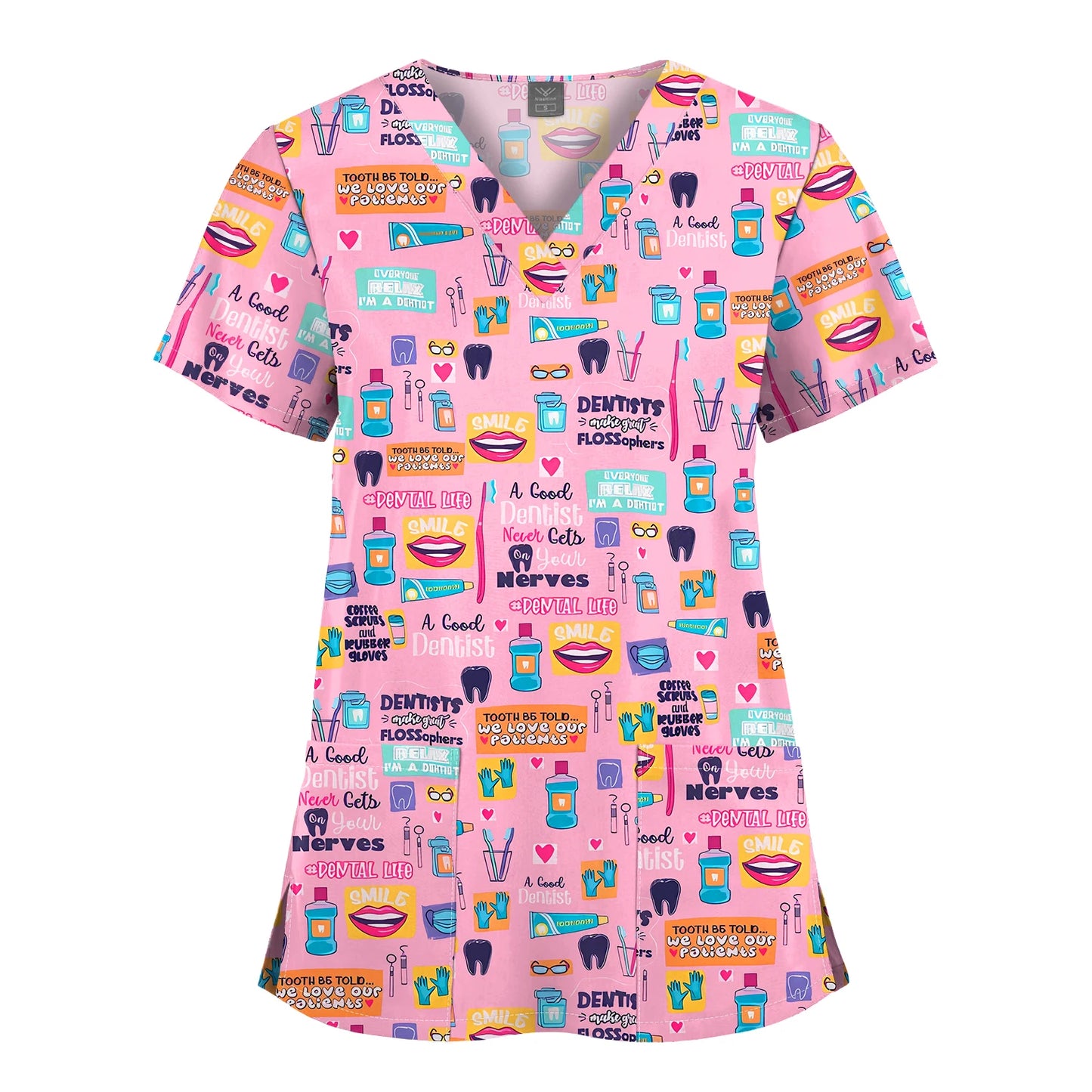 Vibrant Hospital Scrubs Tops
