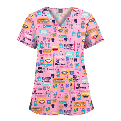 Vibrant Hospital Scrubs Tops