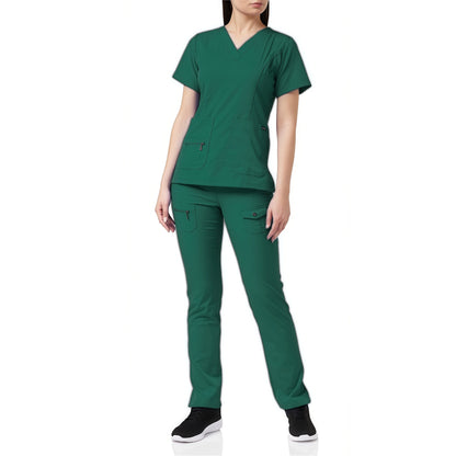 Solid Color Short Sleeved Nursing Scrub Sets