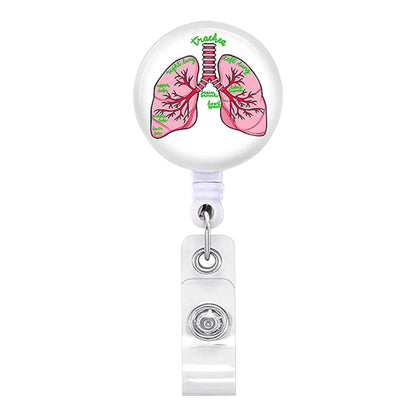 Stylish Badge Holder Clip with Rotating Retractable Badge Reel