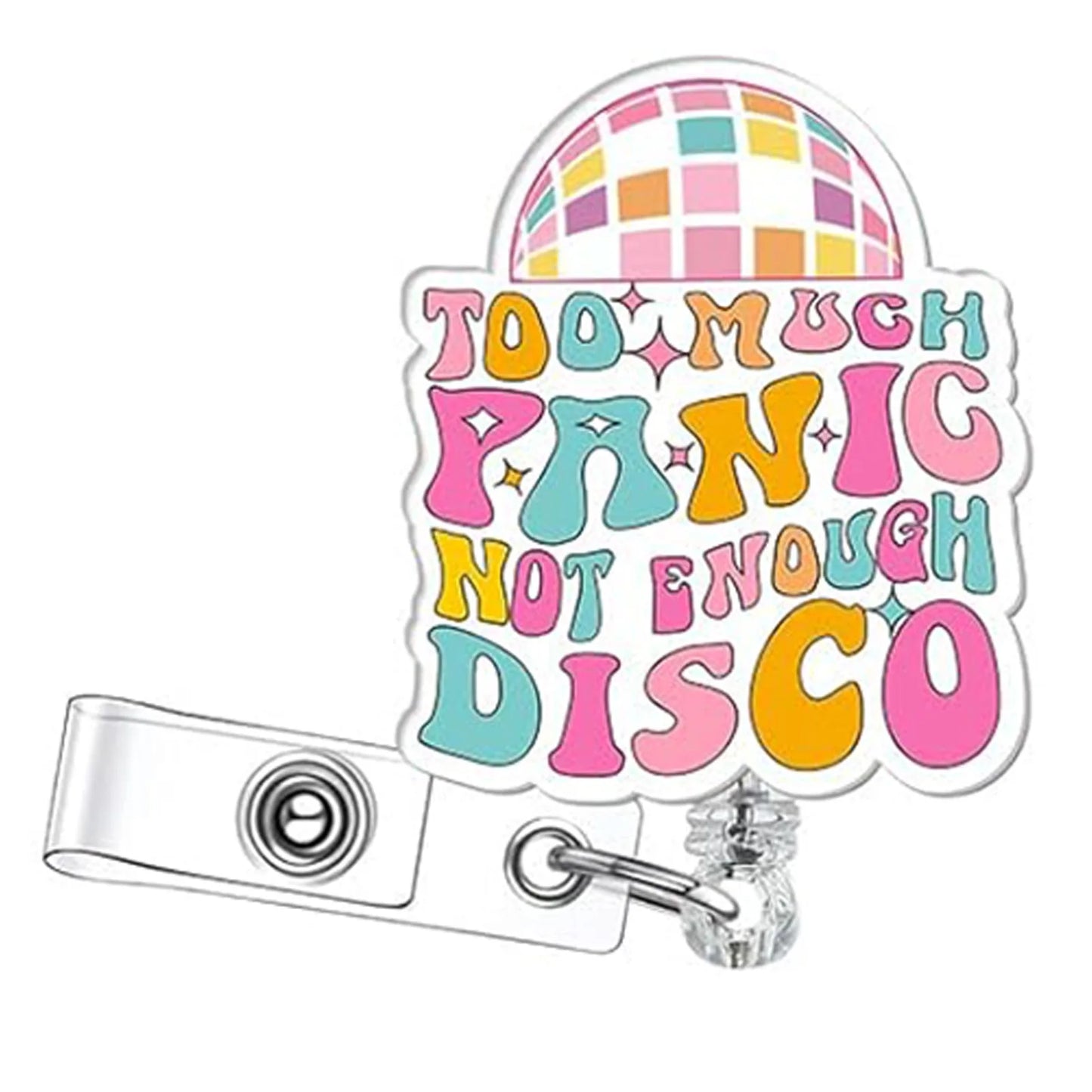 Stylish Badge Holder Clip with Rotating Retractable Badge Reel