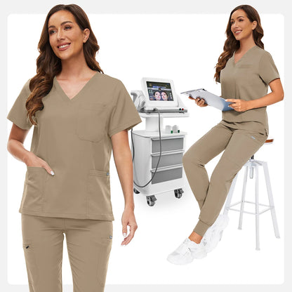 Hospital Scrub Sets Uniform Jogger Suit
