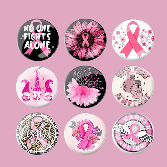 Breast Cancer Awareness Pink Ribbon Pin