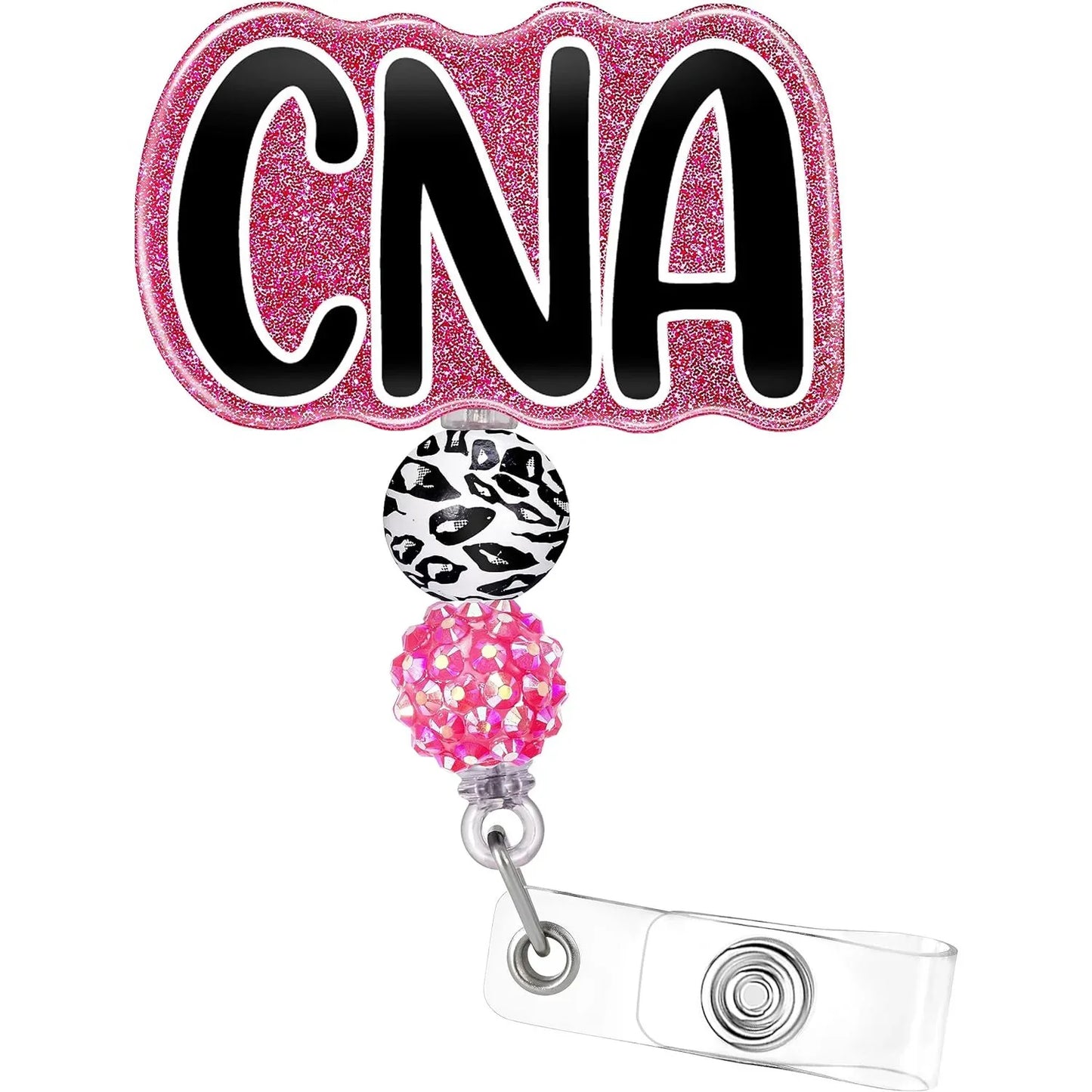 Glitter Retractable Nurse Badge